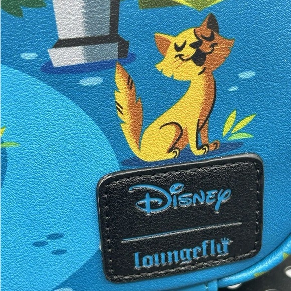 NWT - Loungefly Disney The Haunted Mansion Attraction Cartoon Artwork Backpack - Picture 2 of 9